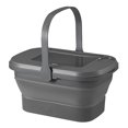 thumbnail image 2 of Cesta De Picnic Cesta plegable para acampar, equipo, contenedor de frutas y alimentos para exteriores (gris oscuro) Tmvgtek Para Estrenar, 2 of 6