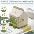 thumbnail image 3 of Riguas Alarm Clock Digital Clock Milk Box Shape Clock Children Wake Up Clock Rechargeable Countdown Legible Large Screen Multifunctional Bedroom Alarm Clock, 3 of 6