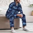 thumbnail image 6 of Bingfone Men's Pajama Set 2 Piece Loungewear PJs, Long Sleeve with Pajama Pants-Starry Sky, 6 of 7
