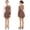 Brown, variant on Doomiva Girl's Ice Figure Skating Dress Mesh Tulle Skirted Leotard with Tights Skater Dancer Gymnastic Dancewear Rose 6
