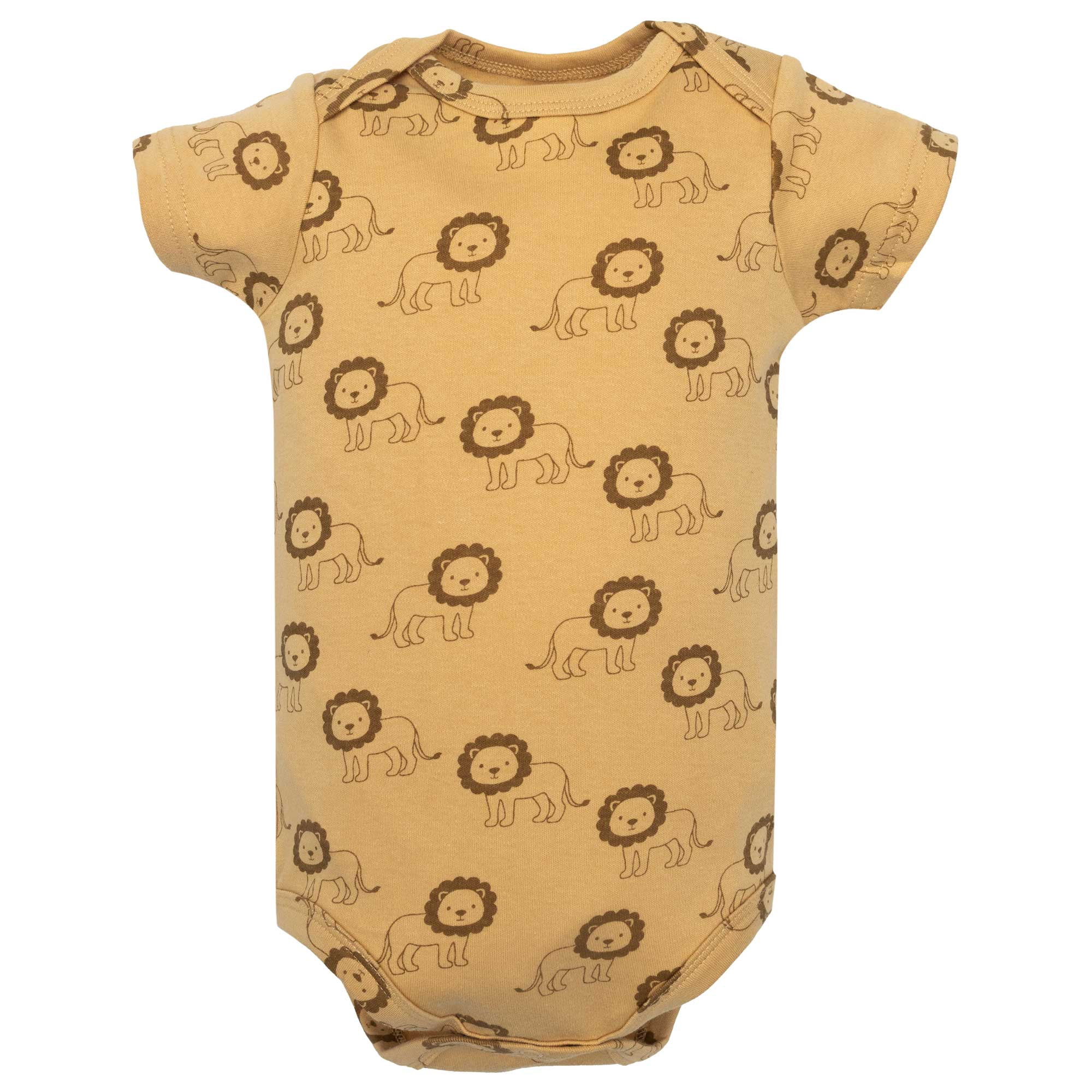 Hudson Baby Infant Boys Cotton Layette Set, Tough Guy Lion, 0-3 Months