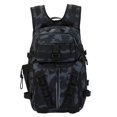 thumbnail image 1 of Mochila De Pesca Mochila de pesca Mochila de hombro para acampar de gran capacidad (camuflaje negro) Ehuebsd Para Estrenar, 1 of 6