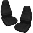 thumbnail image 2 of Funda impermeable para asiento delantero (2 asientos delanteros), tela negra resistente al desgarro, 2 of 5