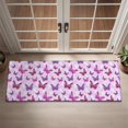 thumbnail image 2 of Pink Butterfly Purple Wing Pattern Door Rugs,Washable Non Slip Door Mats Indoor,Decorative Door Mats,Entry Mat Indoor for Entrance,Bedroom,Kitchen,Bathroom,16"x47", 2 of 6