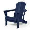 thumbnail image 4 of Westintrends Chaise Adirondack Pliante d'Extérieur en HDPE, Siège de Patio, Résistante aux Intempéries, Bleu Marine, 4 of 15