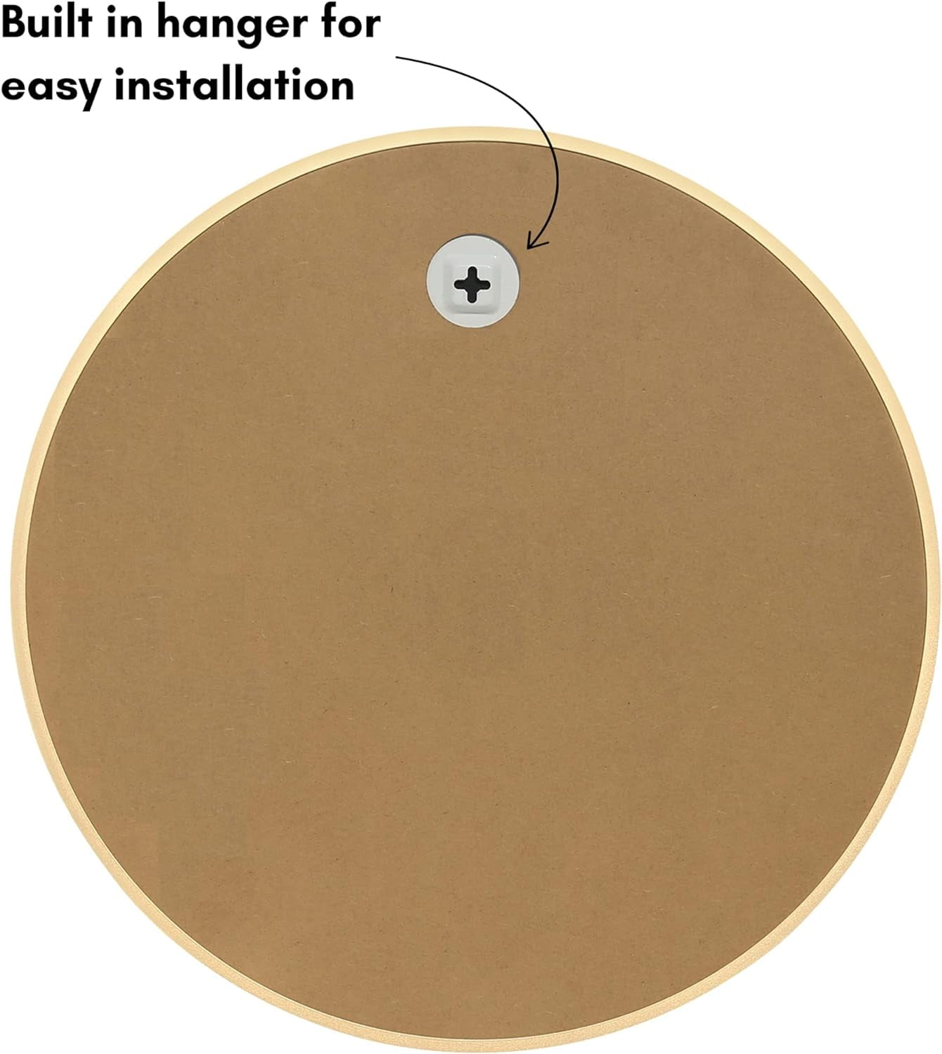 Americanflat Framed Gold Round Mirror 20" - Circle Mirror for Bathroom, Bedroom, Entryway, Living Room - Large Circular Mirror for Wall Decor