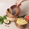 thumbnail image 5 of YAOMOBB Portable Cutlery Set Salad Bowl Set Burr Free Wooden Container with Cutlery, 5 of 5