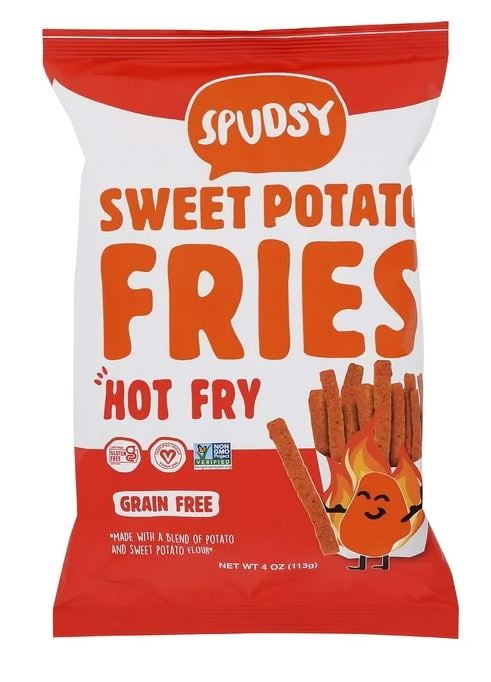 Spudsy Sweet Potato Fries, Hot Fry, Shelf-Stable, 4 oz Bag