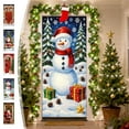 thumbnail image 7 of SLYNSHome Christmas Door Cover Decoration Funny Santa & Snowmen Backdrop Cover for Party,New Year Photo Booth,Holiday Decor, 7 of 7