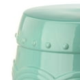 thumbnail image 3 of Safavieh Double Coin Indoor/Outdoor Garden Patio Stool, Light Blue, 3 of 5