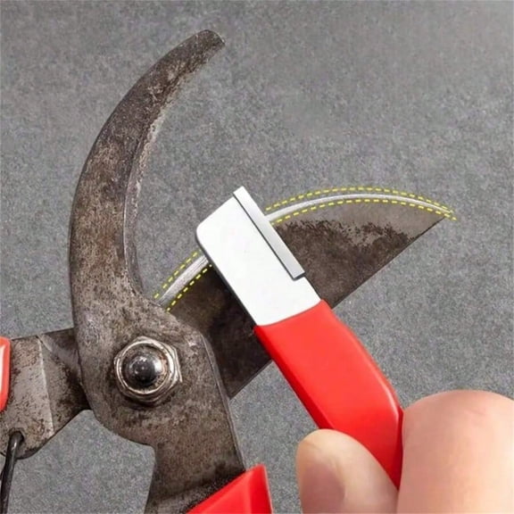 2Pcs Professional Tungsten Rhinestone Knife Sharpener Versatile Kitchen Garden Shear Sharpening Tool For All Blades Tools For Men