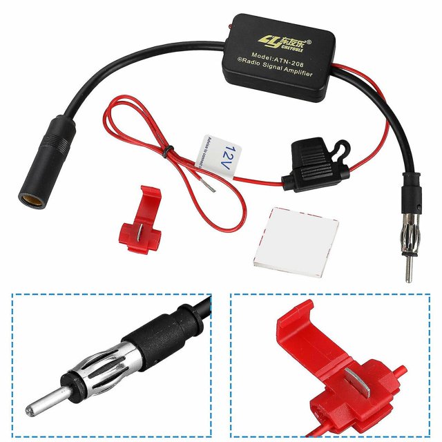 Amplificador de señal de antena Am Fm para radio de coche
