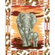 thumbnail image 3 of (6) Bordado No Impresión 9CT en Color Imitación Perla Con Cuentas Punto Cruz Tamaño Del Núcleo 35*42 Cm Kit Serie Con Bordado Cuentas para Madre E Hijo Elefante, 3 of 8
