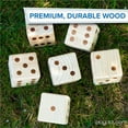 thumbnail image 2 of Play Platoon Giant Wooden Lawn Dice Game, 2 of 7