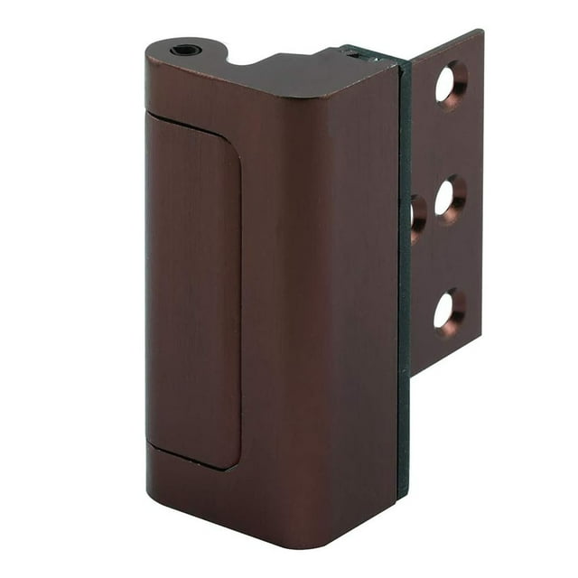Cerradura de seguridad para el hogar, aleación de aluminio, 800 libras, resistente a la oxidación, resistente a la manipulación, cerradura de refuerzo para puerta, color marrón