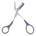 thumbnail image 1 of Tijeras para recortar cejas, tijeras para cejas con peine, tijeras para peine de cejas de acero inoxidable, recortador de cejas para principiantes y mujeres, para recortar y dar forma a las cejas, púrpura Unique Bargains tijeras para cejas, 1 of 7