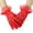 Red, variant on Lace Princess Gloves for Girls Tea Dress Up Party Gloves Halloween Costume Party Princess Red,One Size