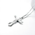 thumbnail image 5 of SISGEM 925 Sterling Silver Cross Necklace Angel Wing Cross Jewelry Gifts for Women Girls, 5 of 5