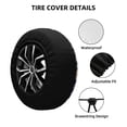 thumbnail image 2 of Fotbe Flower Funda de Llanta de Repuesto con Estampado, Engrosada, Ajuste Universal para Jeep, Remolque, RV, SUV, Camión-16 inch, 2 of 6