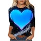 thumbnail image 2 of Xuyuer Valentine's Day 3/4 Sleeve Tee - Ladies' 3/4 Sleeve Printed T-Shirt for Romantic Date Nights, Love-Themed Photo Shoots, Unique Heart Pattern Statement Wear & Couples' Matching Style, 2 of 6