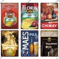thumbnail image 5 of Letreros de metal de cerveza de Bélgica de Putuo Decor, letreros de hojalata vintage, placa decorativa para habitación, decoración de pared para pub, bar, cueva de hombre, club, 5 of 5