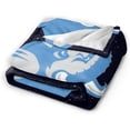 thumbnail image 2 of Tufts University Fleece Blanket, Very Soft Microfiber Flannel Blanket for Couch Warm and Cozy for All Seasons, 2 of 6