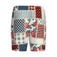thumbnail image 4 of Yiaed Patchwork In Country Style for Men's Soft Sleep Pajama Short Lounging Pajama Shorts-3X-Large, 4 of 8