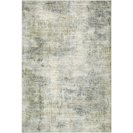 BoutiqueRugs Zetna Contemporary Area Rug - Peach, Light Gray, Gray - 2' x 2'11"
