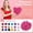 Hot Pink, variant on 100Pcs Purple Artificial Flowers 1.4-Inch - Decorative Craft Supplies For Weddings Parties Home Events Diy - Suited For Diy Enthusiasts Party Planners Wedding Decorators Home