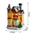 thumbnail image 6 of Manunclaims Christmas Ornament Luminous Shatterproof European Style Micro Landscape Fadeless Miniature House Figurine Display for Home, 6 of 8