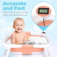 thumbnail image 6 of Prociv Foldable Baby Bathtub,Multifunctional Bathtub with Thermometer &Drain Hole, Baby Bathtub for Toddler 0-36 Month Pink (with Net), 6 of 7