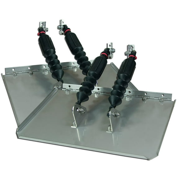 16" Black and Silver Smart Ii Series Trim Tabs