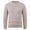 Khaki, variant on Qulqfy Slim Fit Men's Sweater Cable Knit Casual Pure Blue Long Sleeve Winter Stretchy Fall Crew Neck Sweater Under Shirts for Men M