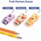 thumbnail image 2 of Cute Fruit Erasers, Plastic Pencil Erasers Long Lasting Erasers for Kids Pencil Erasers Pack for School, 2 of 5