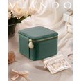 thumbnail image 4 of XOXODG Small Jewelry Box Organizer,Travel Jewelry Storage with 6 Velvet Jewelry Zipper Pockets,Travel Jewelry Case Graduation Gifts Birthday Gifts for Women Girls (White), 4 of 5