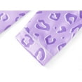 thumbnail image 4 of Beezizac Satin Silky Pajama Leopard Purple Long Sleeves Set For Little & Big Girls Trendy Cozy 2-Piece Outfit Kid Size 16, 4 of 7