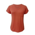 thumbnail image 4 of Itsame Short Shirt Sleeved Tops for Womens Printed Round Neck T-Shirt Blouses Orange Size XL, 4 of 6