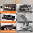 thumbnail image 3 of Especieros para Cocina Magnético - Paquete de 3 Estante Organizador Magnético de Metal para Refrigerador Organizador de Cocina para Especias Condimentos Frascos Bolsitas, 3 of 4