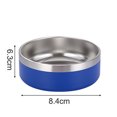 thumbnail image 2 of Acero inoxidable del cuenco del perro de 42 onzas ningún cuenco del agua del perro del animal doméstico del metal del resbalón del cuenco del agua de la comida de perro del derrame, 2 of 5