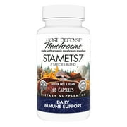 Stamets 7- Daily Immune Support with Organic Mushroom Blend (60 Vegetarian Capsules)