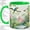 Green, variant on Tropical Flamingo Parrot Coffee Mug, Rainforest Birds Mug, Daily Coffee Tea Cup for Home Office, Pink Flamingo by Macaw and Hummingbird, Jungle Botanical Art, Bird Lovers Women Men