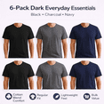 thumbnail image 2 of BILLIONHATS Men’s Cotton T-Shirt 6 Pack, Big Tall Short Sleeve Lightweight Tees for Men, Packs of Bulk T-Shirts (2X-Large), 2 of 7