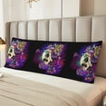 thumbnail image 6 of Disketp Mushrooms and Skull Print Body Pillow Cover - Super Soft 20x54 Body Pillow Case,Long Side Hidden Zipper, 6 of 8