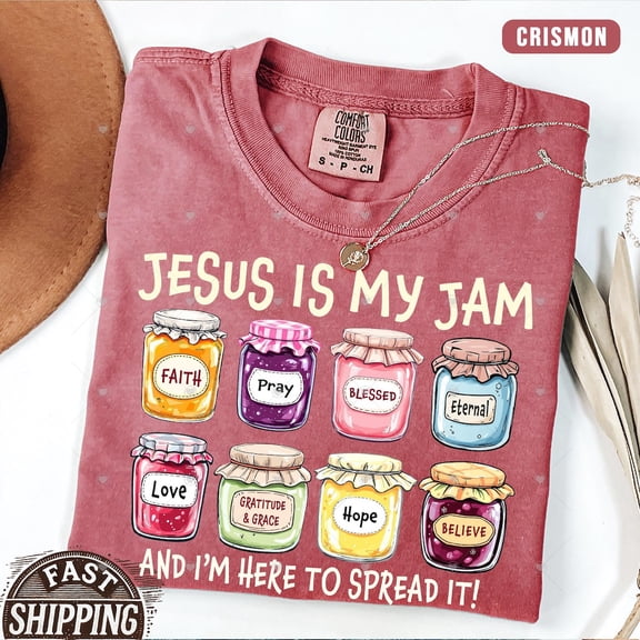 Jesus Is My Jam Faith Mom Tee Apparel Christian T-Shirt