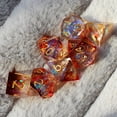 thumbnail image 2 of Juego de dados de resina 2023 Dnd, 7 Uds., dados poliédricos sólidos D & D DND para juegos de rol, Rpg Rol Pathfinder, juego de mesa, regalos a escala de dragón, 2 of 4