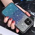 thumbnail image 2 of Bling Glitter Case for Samsung Galaxy S23 Ultra 5G,Sparkle Crystal Rhinestone 3D Homemade Diamond Full Cover Soft Slim Clear Bumper Protective Phone Case-Blue, 2 of 5