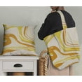 thumbnail image 4 of Soimoi Abstract Printed, Japan Crepe SatinFabric, by The Yard 54 Inch Wide, Decorative Sewing Fabric for Dresses Kimonos Gowns, Yellow, 4 of 6
