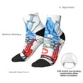 thumbnail image 6 of Naloa Medicine Gnome Truck Red Ankle Socks for Women Non Slip Socks No Show Socks Classic Low Cut Casual Socks Casual Socks, 6 of 7