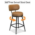 thumbnail image 4 of 360° Swivel Bar Stools Set of 2, 36 inch Counter Height Bar Stools Modern Barstools , Metal Frame & Footrest for Kitchen Island, Cafe, Pub, Bar Counter, 4 of 8