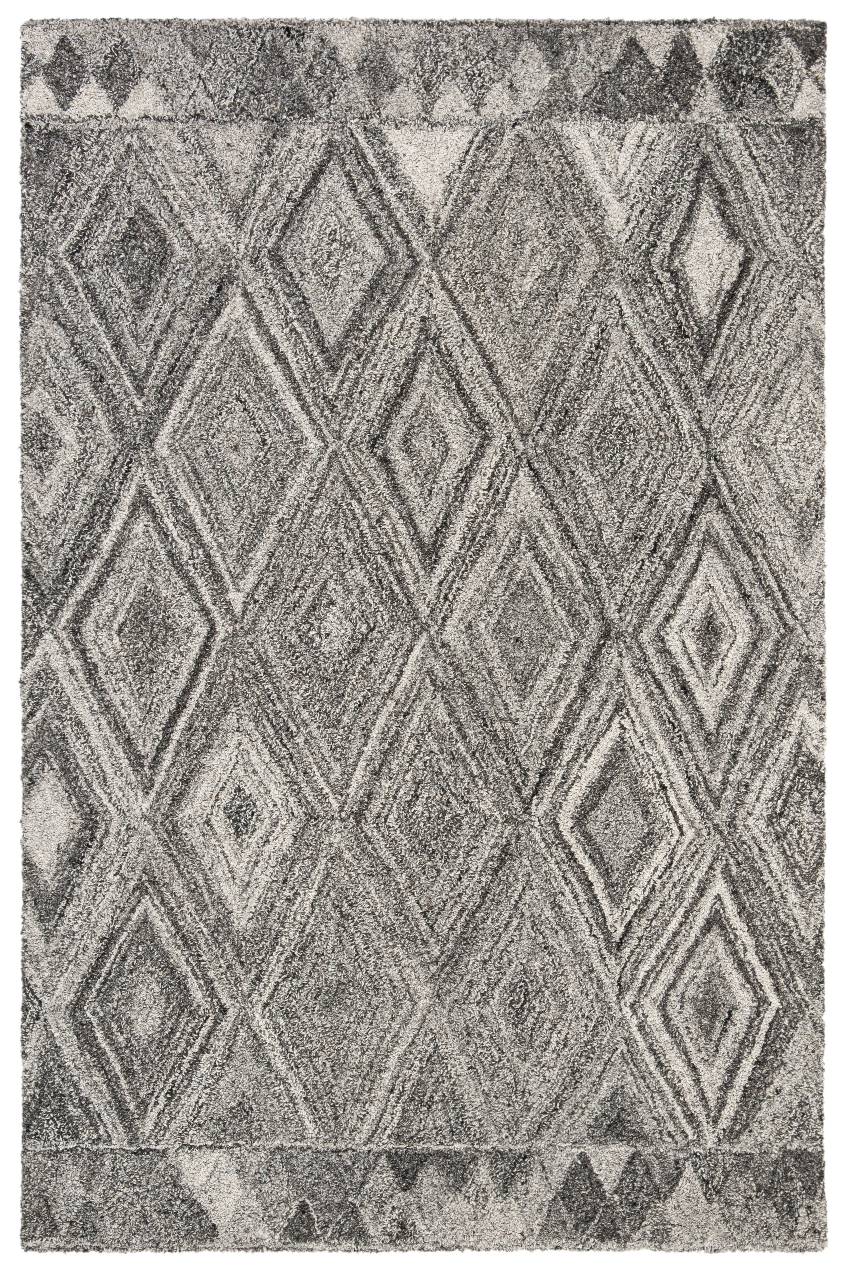 SAFAVIEH Abstract Keigh Geometric Area Rug, Gray/Black, 4' x 6'